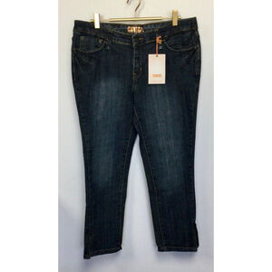 Women's Bitten Jeans, Size 8, Dark Wash Blue